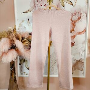 Cozy Blush Pink Women's Sweatpants, size S, 29" inseam
